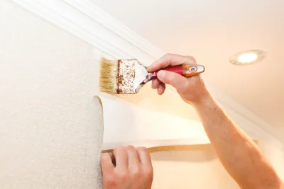 Pose de papier peint à Châtillon-la-Borde — revêtements muraux et toiles de verre